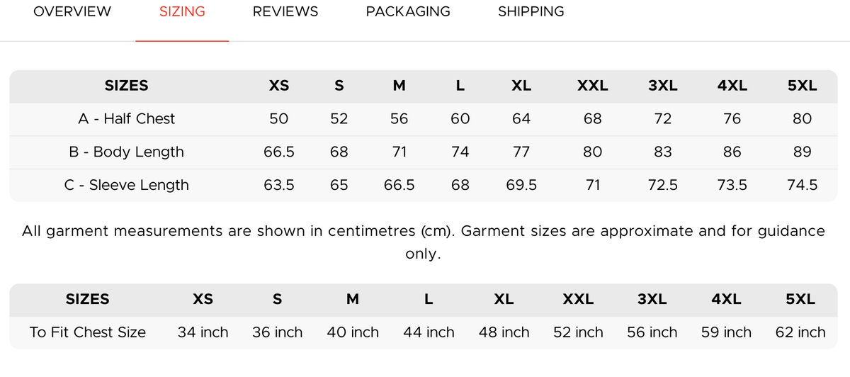 JH030 women’s jumper size guide showing chest, body length, sleeve length and UK women’s size equivalents