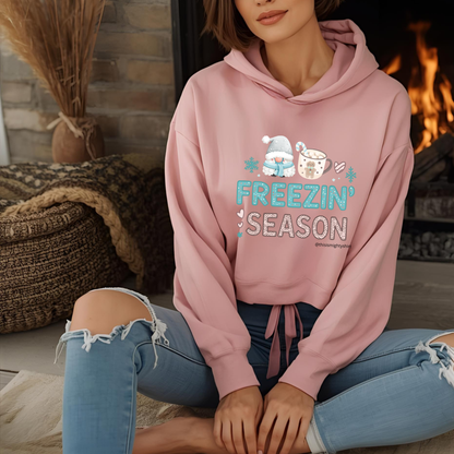 Women's FREEZIN' Season Cropped Oversized Hoodie