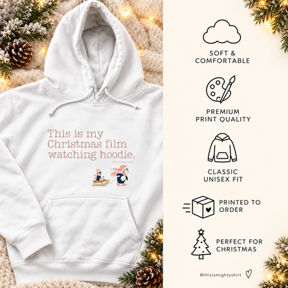 Christmas Film Watching Women’s Hoodie – Cosy Festive Gift