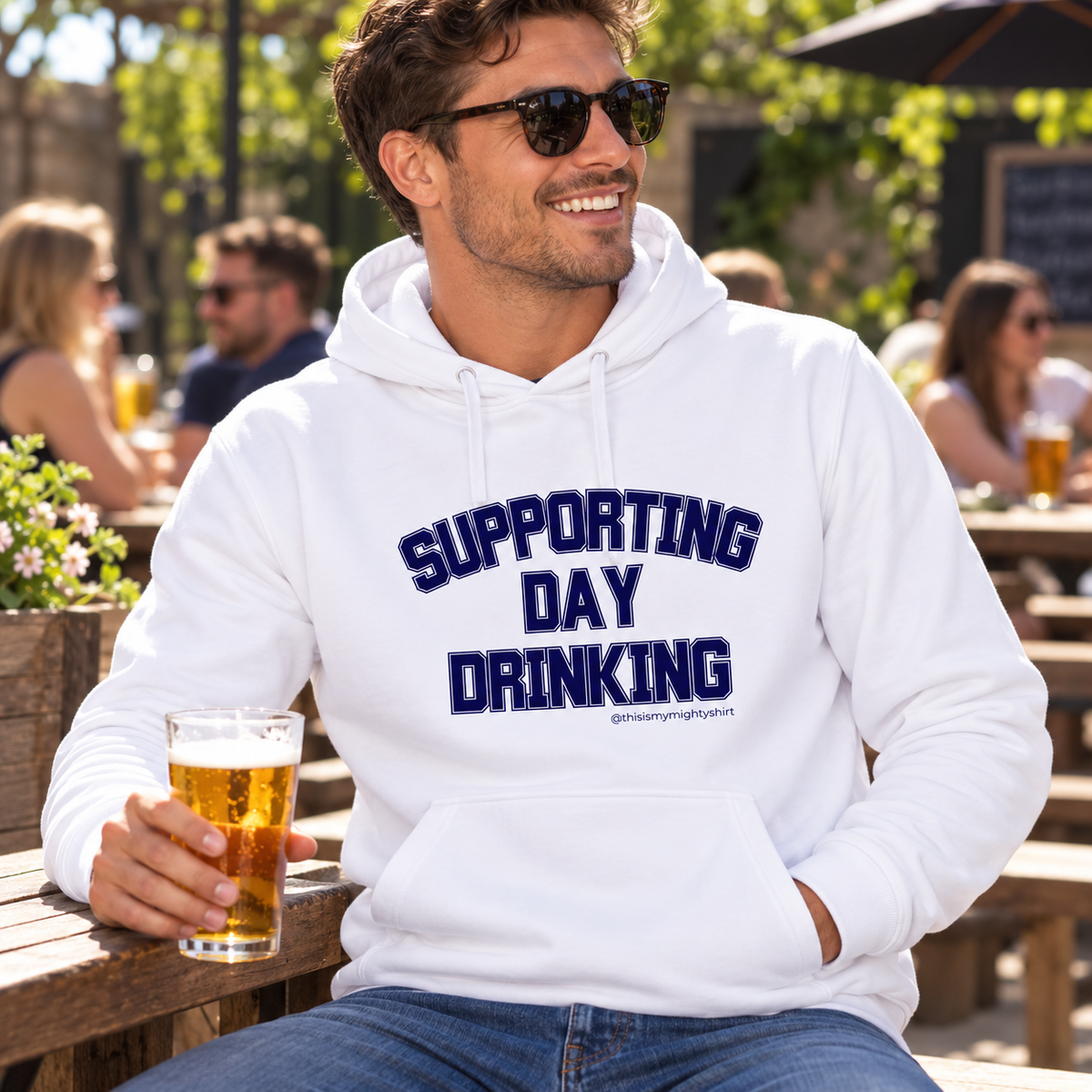 Support Day Drinking Hoodie – Funny Gift for Him or Her
