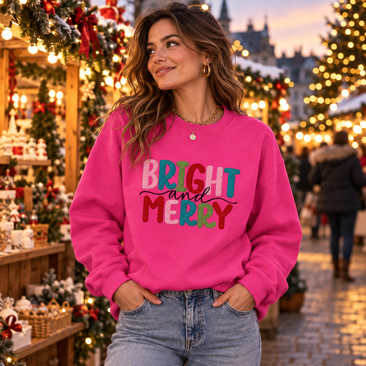 Bright and Merry in Festival Fuchsia – festive lifestyle photo