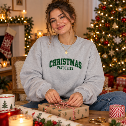 Christmas Favourite in Heather Grey – festive lifestyle photo