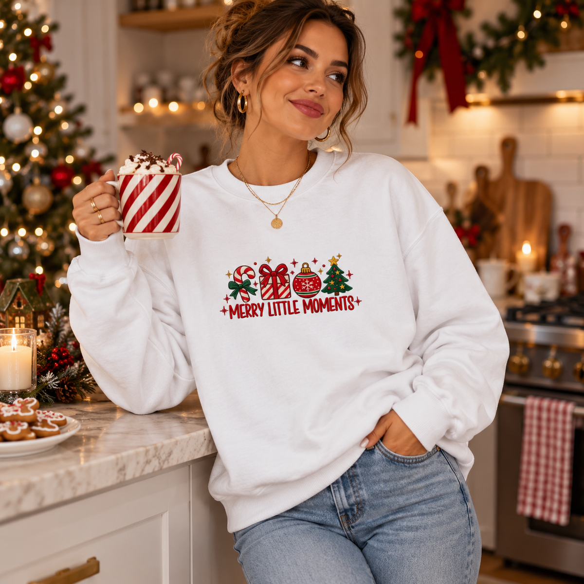 Merry Little Moments in Arctic White – festive lifestyle photo
