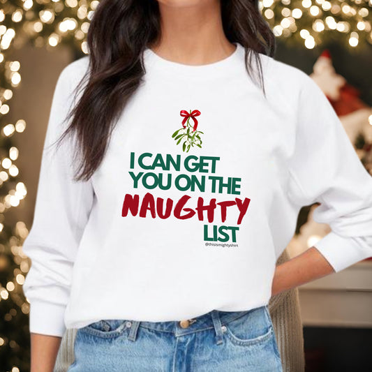 Naughty List Womens Christmas Jumper