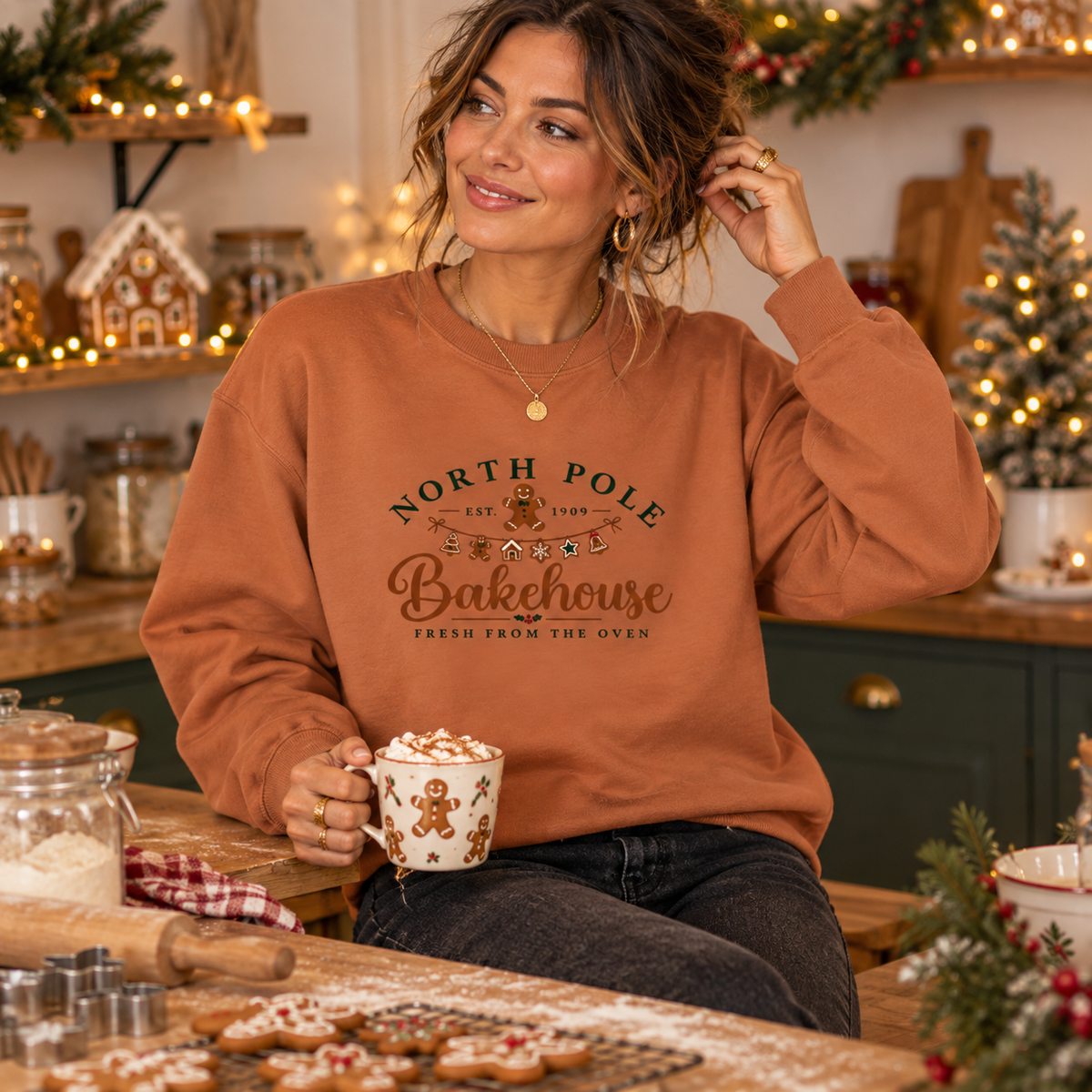 North Pole Bakehouse in Ginger Biscuit – festive lifestyle photo